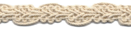 <font color="red">IN STOCK</font><br>1/2" Macrame Cord Knit Braid-Natural