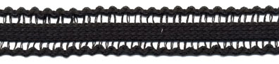 <font color="red">IN STOCK</font><br>13/16" Cotton Knit Braid-Black