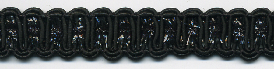 18mm Metallic Scroll Braid-Black<br>see Special Pricing Tab