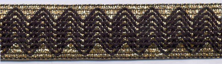1" Metallic/Poly Braid-Gold/Black Combo<br>see Special Pricing Tab
