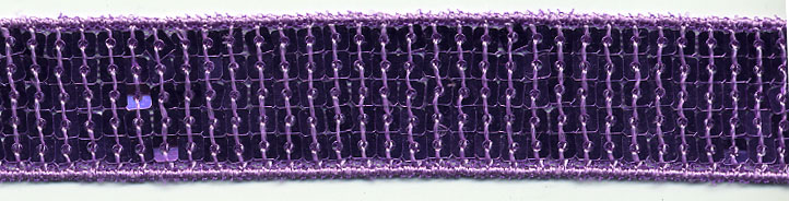 7/8" Wide "5 Row Round Square" Sequin Braid-Lavender<br>see Special Pricing Tab