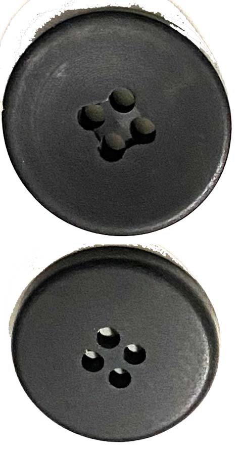 <font color="red">IN STOCK</font><br>24L Matte Finish 4-Hole Button-Black