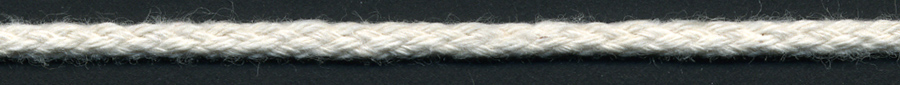 <font color="red">IN STOCK<br>MADE IN USA</font><br>1/8" Round 100% ORGANIC COTTON Drawcord-Natural