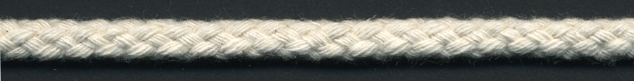 <font color="red">IN STOCK<br>MADE IN USA</font><br>3/8" Round 100% ORGANIC COTTON Drawcord-Natural