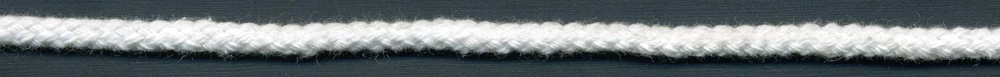 <font color="red">IN STOCK</font><br>3/16" Cotton Drawcord-White<br>Made in USA