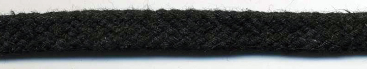 <font color="red">IN STOCK</font><br>5/16" Cotton Basketweave Flat Sleeving Cord-Black