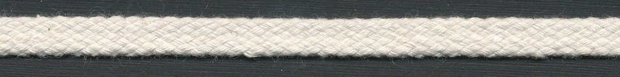<font color="red">IN STOCK</font><br>5/16" Cotton Basketweave Flat Sleeving Cord-Natural