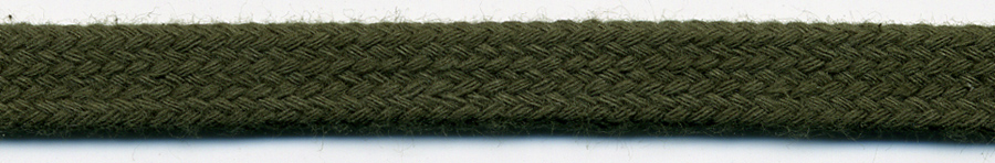 <font color="red">IN STOCK</font><br>3/8" Cotton Flat Braided Drawcord-Olive