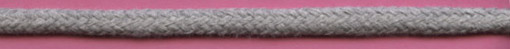 <font color="red">IN STOCK</font><br>1/4" Cotton Plain Weave Cord with Core-Heather Grey