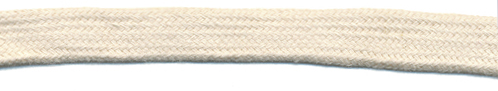 <font color="red">IN STOCK</font><br>7/16" Flat Cotton Sleeving Cord-Natural