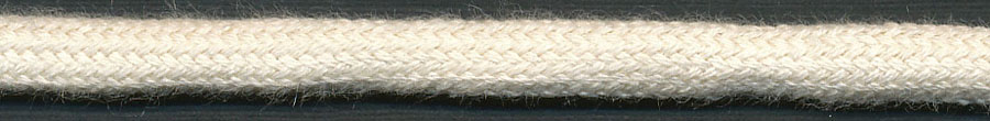 <font color="red">IN STOCK</font><br>1/4" Cotton Fine Weave Cord with Core-Natural