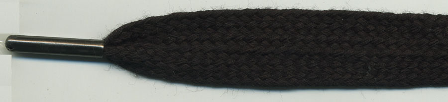 <font color="red">IN STOCK</font><br>51" Long x 3/4" Wide Cotton Cord with Tips-Black/Nickel