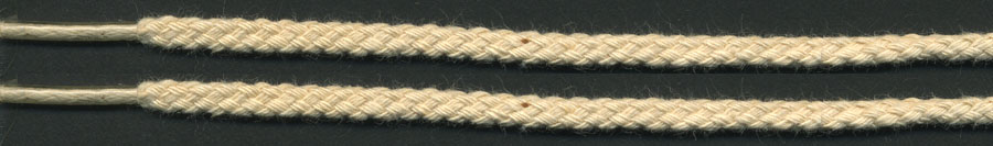 <font color="red">IN STOCK<br>MADE IN USA</font><br>18" Tipped Cotton Drawcord-Natural