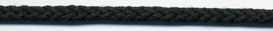 <font color="red">IN STOCK<br>MADE IN USA</font><br>1/4" Nylon Textured Drawcord-Black