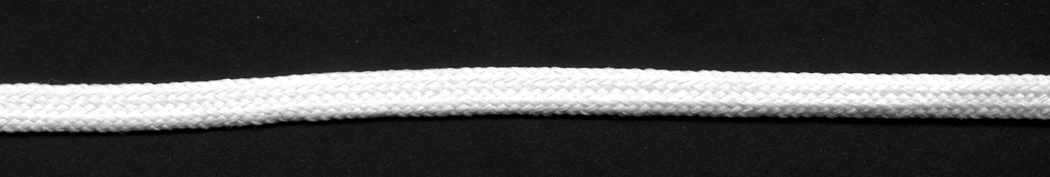 <font color="red">IN STOCK<br>MADE IN USA</font><br>1/4" Poly Flat Sleeving Cord-White