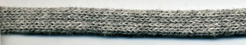 5/16" Flat Knit Cord-Dark Grey