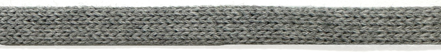 5/16" Flat Knit Cord-Dark Grey