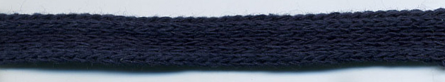 3/8" Cotton Knit Flat Sleeving Cord-Navy