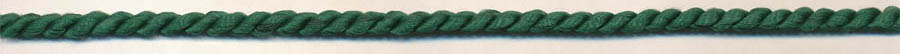 <font color="red">IN STOCK</font><br>5/32" 2-ply 8x2 Rayon Twisted Cable Cord-Cypress Green