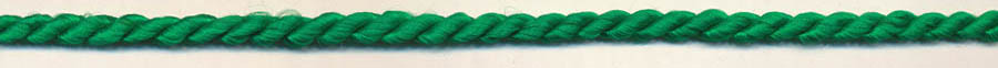 <font color="red">IN STOCK</font><br>5/32" 2-ply 10x2 Rayon Twisted Cable Cord-Green