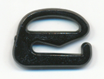 3/8" Plastic "E" hook-Black