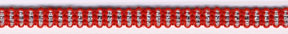 <font color="red">IN STOCK</font><br>1/4" Soft Stretch Band-Red/Silver<br>Made In USA
