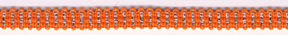 <font color="red">IN STOCK</font><br>1/4" Soft Stretch Band-Orange/Silver<br>Made In USA