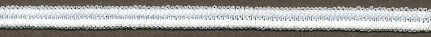 <font color="red">IN STOCK</font><br>1/8" Poly Knit Elastic-White<br>(Latex Free)