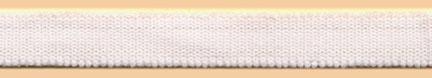 <font color="red">IN STOCK</font><br>3/8" Woven Nylon Dual Rail Firm Elastic-White