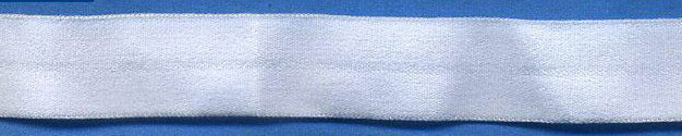 <font color="red">IN STOCK</font><br>5/8" Nylon Foldover Elastic-White<br>(Discounted Price)
