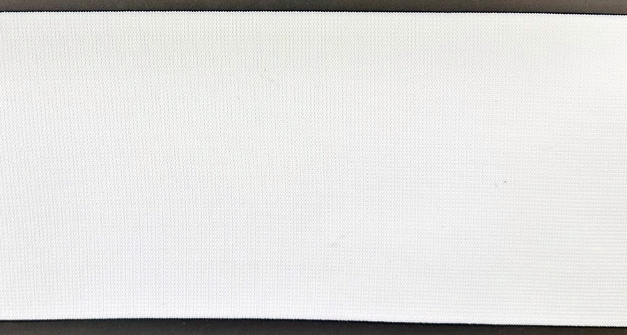 <font color="red">IN STOCK<br>SUPERIOR QUALITY</font><br>5+1/8" Poly Woven Elastic-White