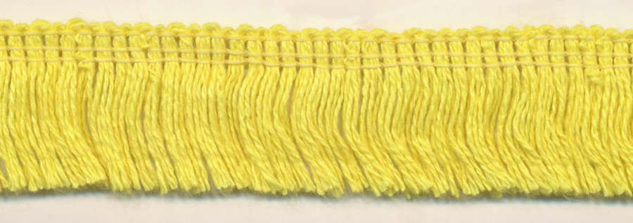 <font color="red">IN STOCK</font><br>1+1/4" Cotton Fringe-Canary Yellow