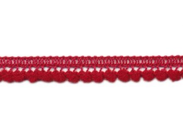<font color="red">IN STOCK</font><br>3/8" Poly Mini Ball Fringe-Wine