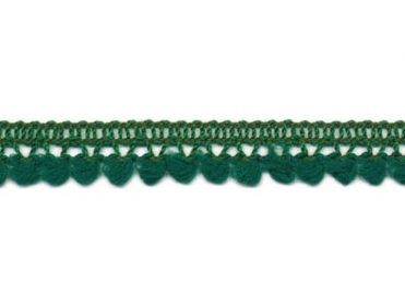 <font color="red">IN STOCK</font><br>3/8" Poly Mini Ball Fringe-Emerald