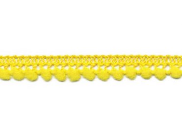<font color="red">IN STOCK</font><br>3/8" Poly Mini Ball Fringe-Yellow