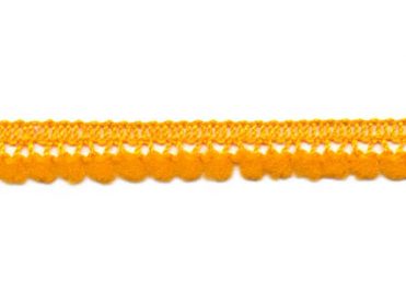 <font color="red">IN STOCK</font><br>3/8" Poly Mini Ball Fringe-Tangerine