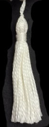 2" Cotton Tassel-White