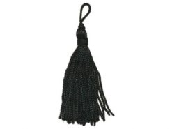 2", 36 end, Rayon Tassel-Black