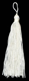 4", 48 end, Rayon Tassel-Ivory