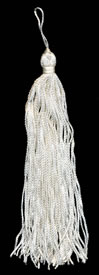 6", 60 end, Rayon Tassel-White