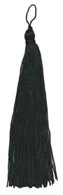 6", 60 end, Rayon Tassel-Black