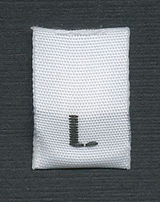 <font color="red">IN STOCK</font><br>Size "L" Label Tab<br>1,000 pieces per bag