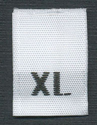 <font color="red">IN STOCK</font><br>Size "XL" Label Tab<br>1,000 pieces per bag