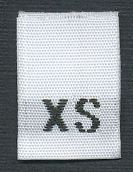 <font color="red">IN STOCK</font><br>Size "XS" Label Tab<br>1,000 pieces per bag