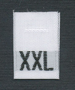 <font color="red">IN STOCK</font><br>Size "XXL" Label Tab<br>1,000 pieces per bag
