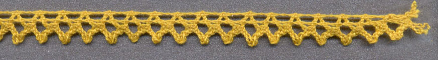 <font color="red">IN STOCK</font><br>3/8" Cotton Cluny Lace-Yellow Gold