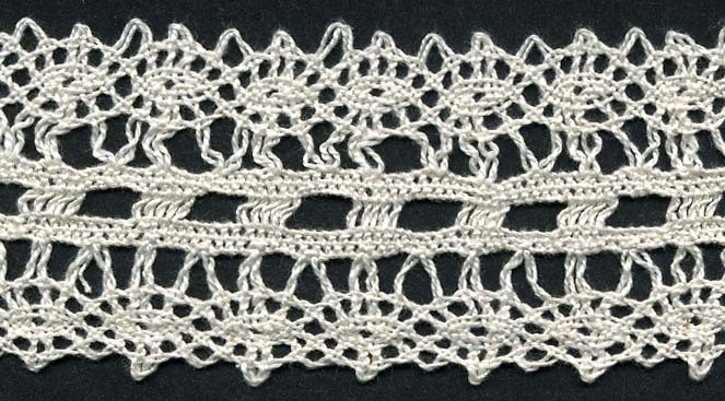 <font color="red">IN STOCK</font><br>2+1/4" Galloon Cotton Cluny Lace-Natural
