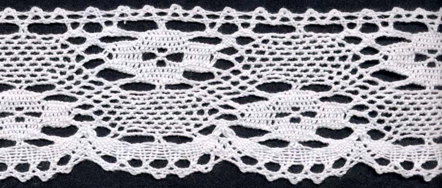 <font color="red">IN STOCK</font><br>2+1/4" Killeen Cotton Edge Lace-Raw White