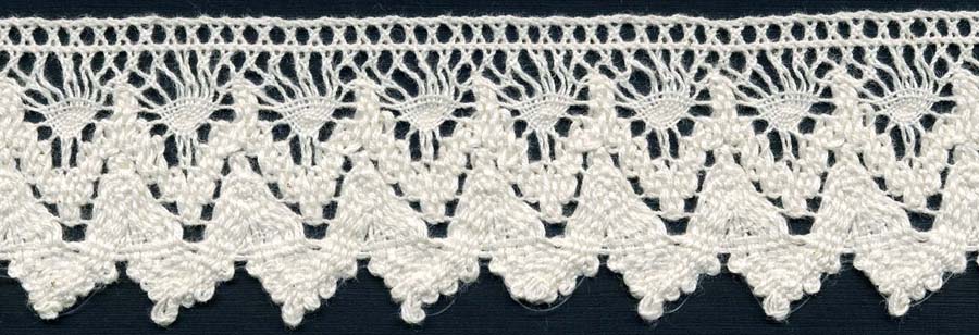 <font color="red">IN STOCK</font><br>1+1/2" Cotton Cluny Edge Lace-Natural