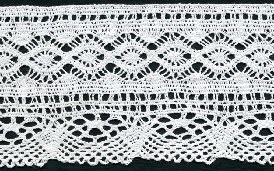 <font color="red">IN STOCK</font><br>4" Cotton Cluny Edge Lace-White